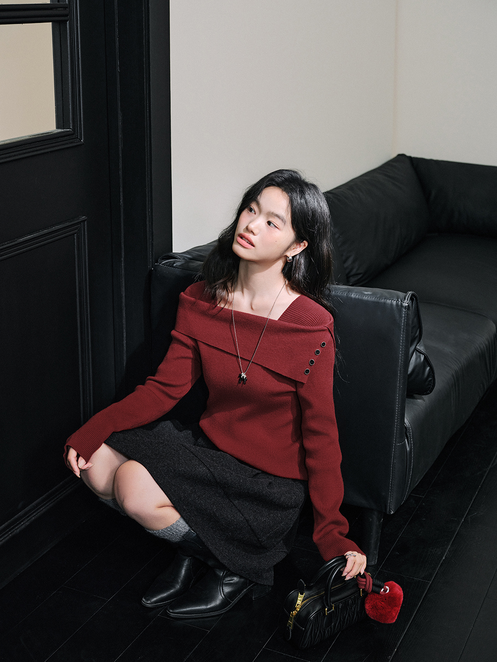 Long-Sleeve Knit Top