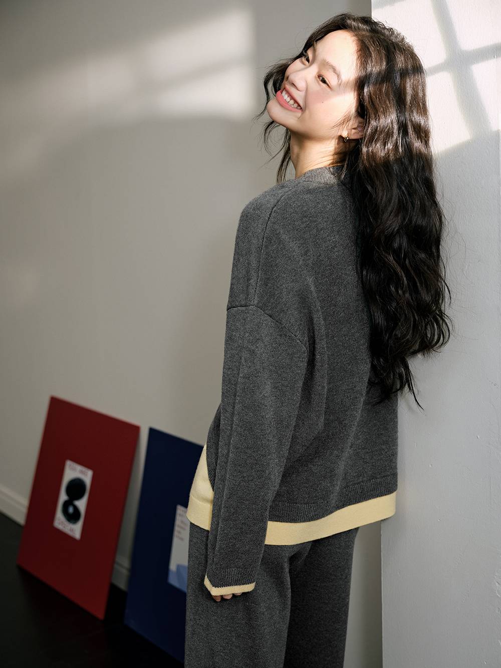 Layered Look Sweater and Pants