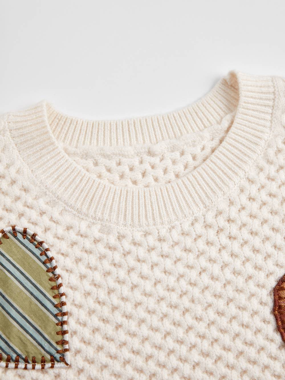 Heart-Shaped Embroidered Sweater