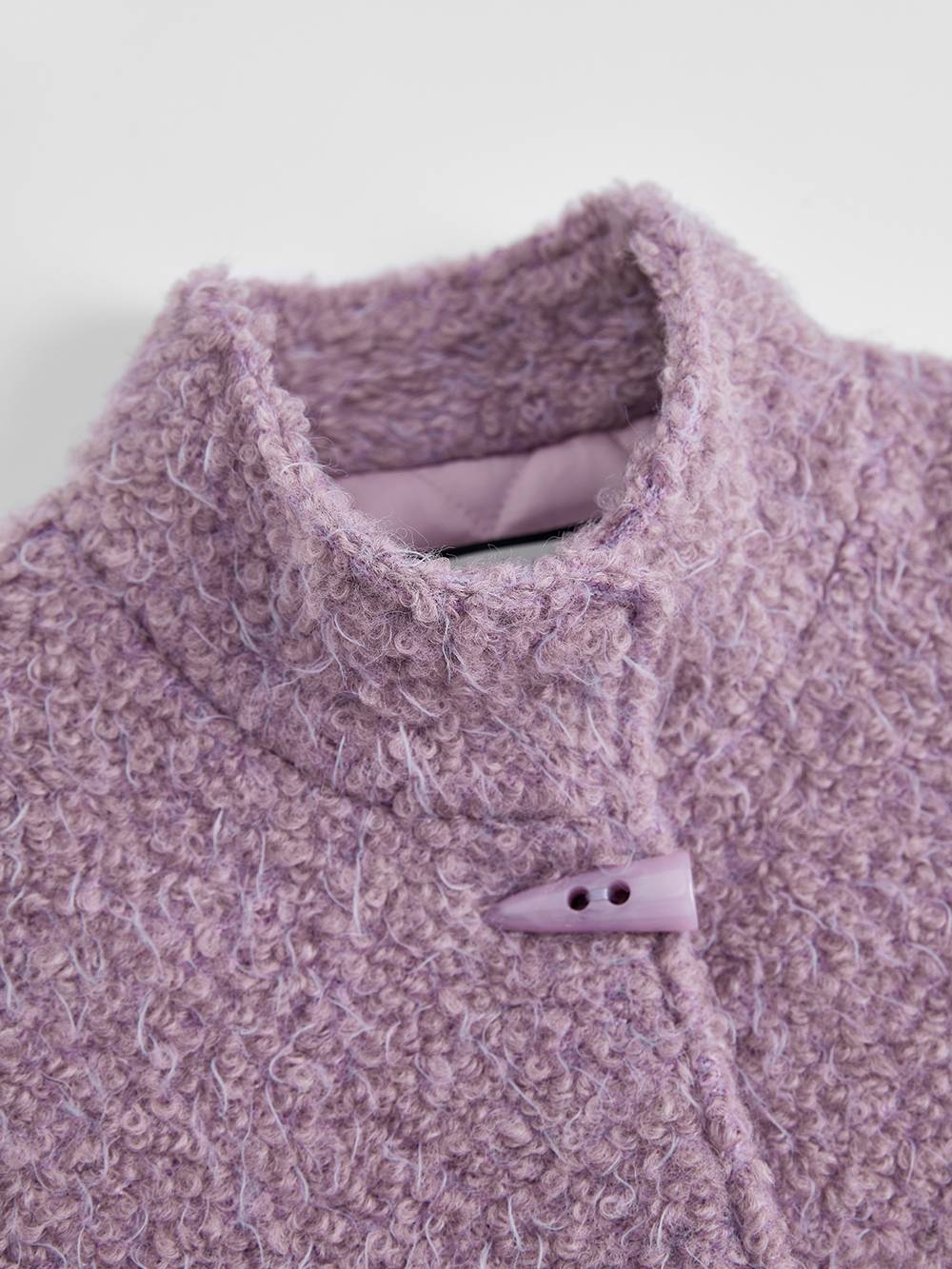 Purple Wool-Blend Jacket