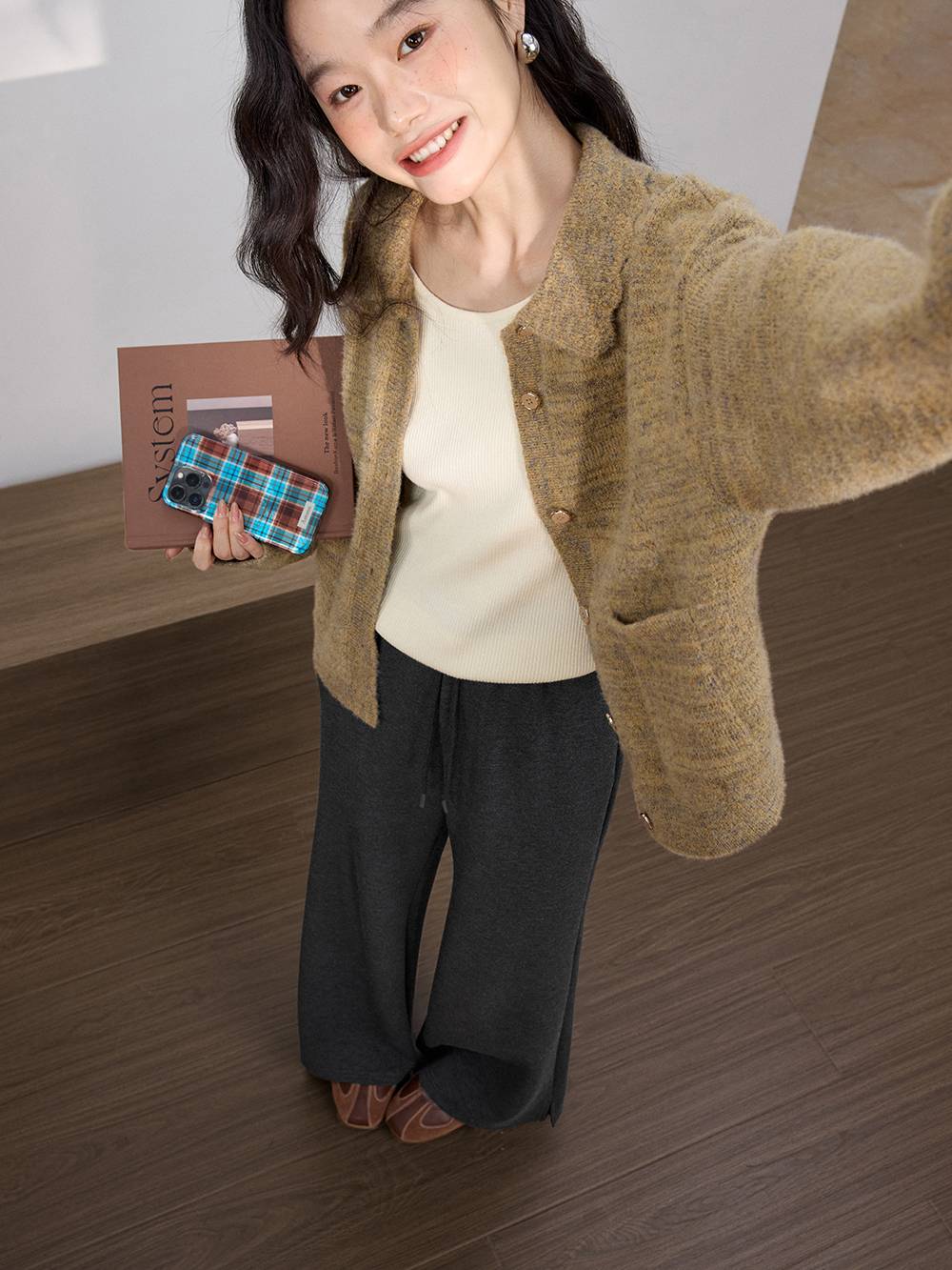 High-Waisted Flared Pants