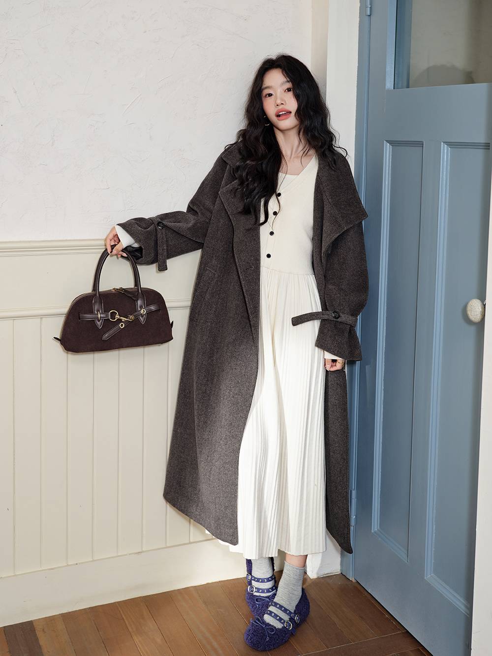 Layered Look Knit Dress