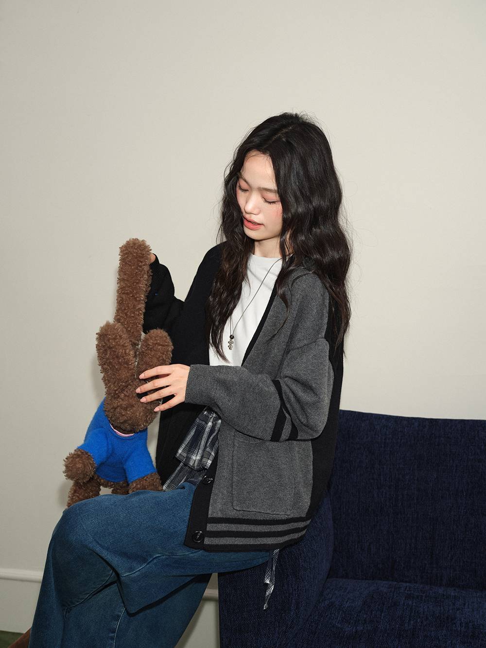 Colourblock Cardigan