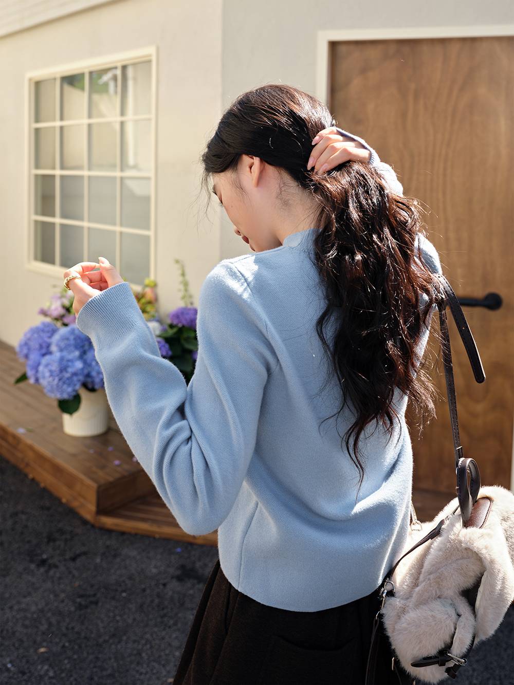 Fair Isle Mock Neck Sweater