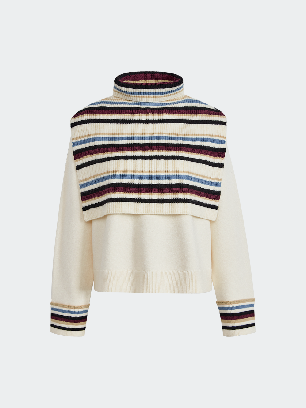 Striped Cape Sweater