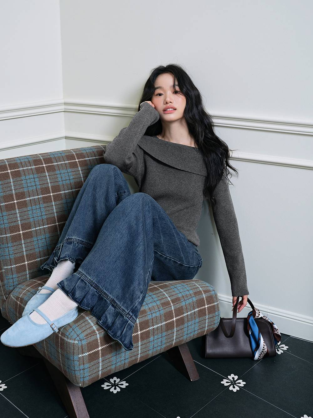 Long-Sleeve Knit Top