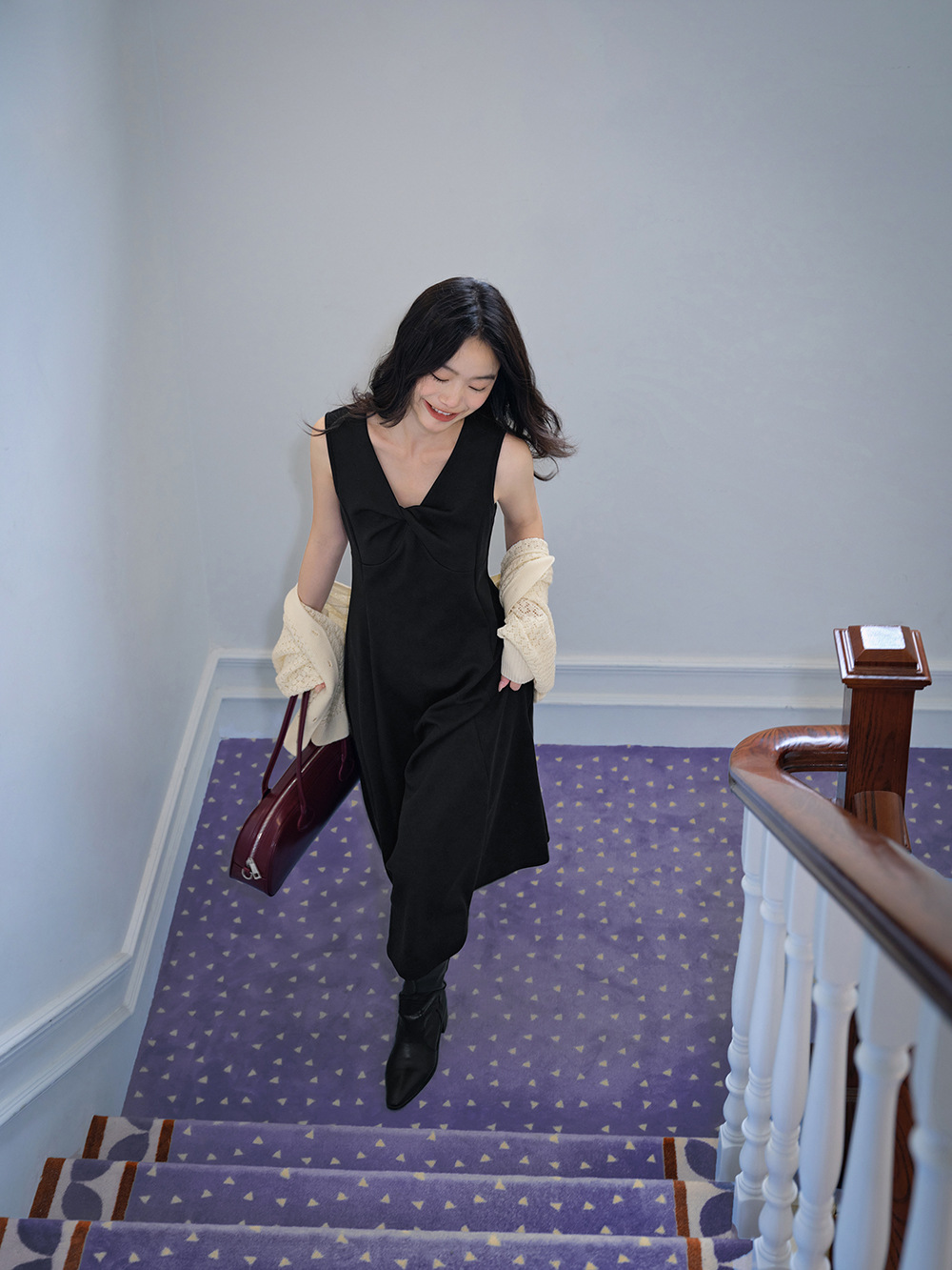 Knit Cardigan and Dress