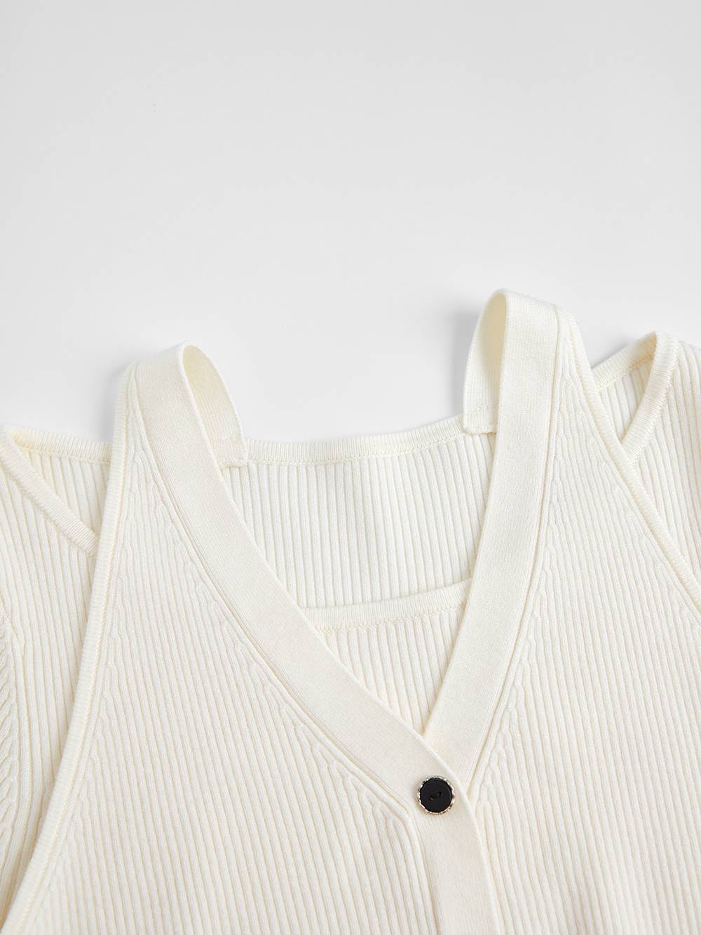 Layered Look Knit Dress