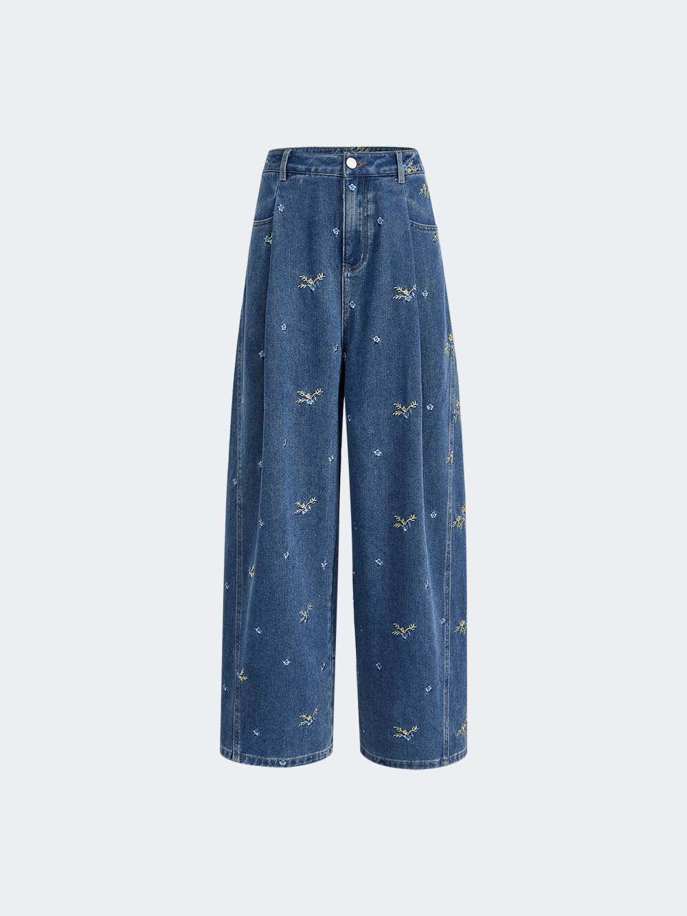 Floral Embroidered Jeans