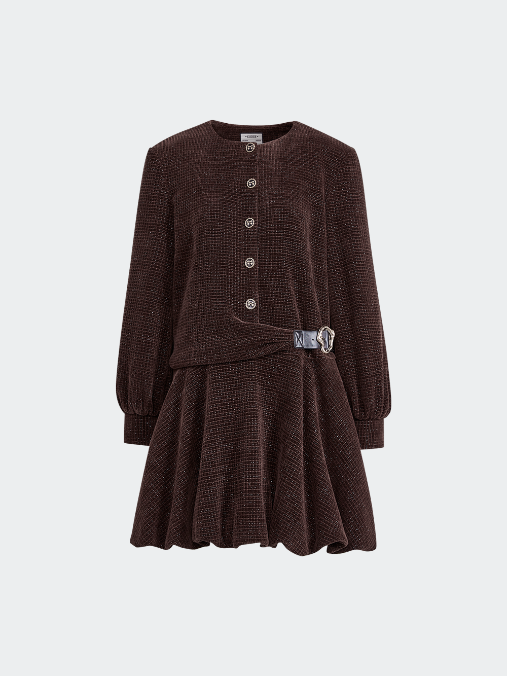 Tweed Bubble Hem Dress