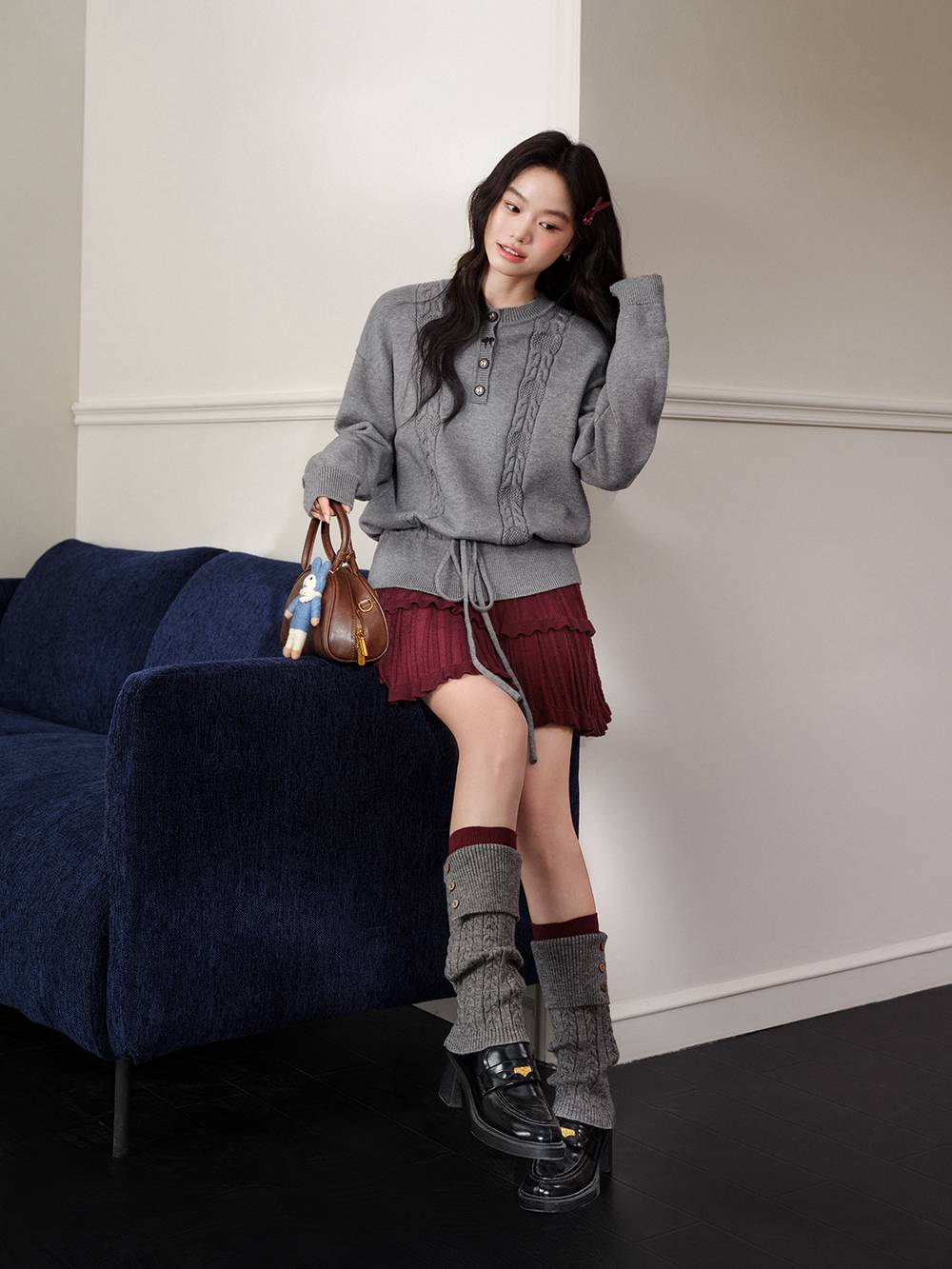 Knit Sweater and Skirt