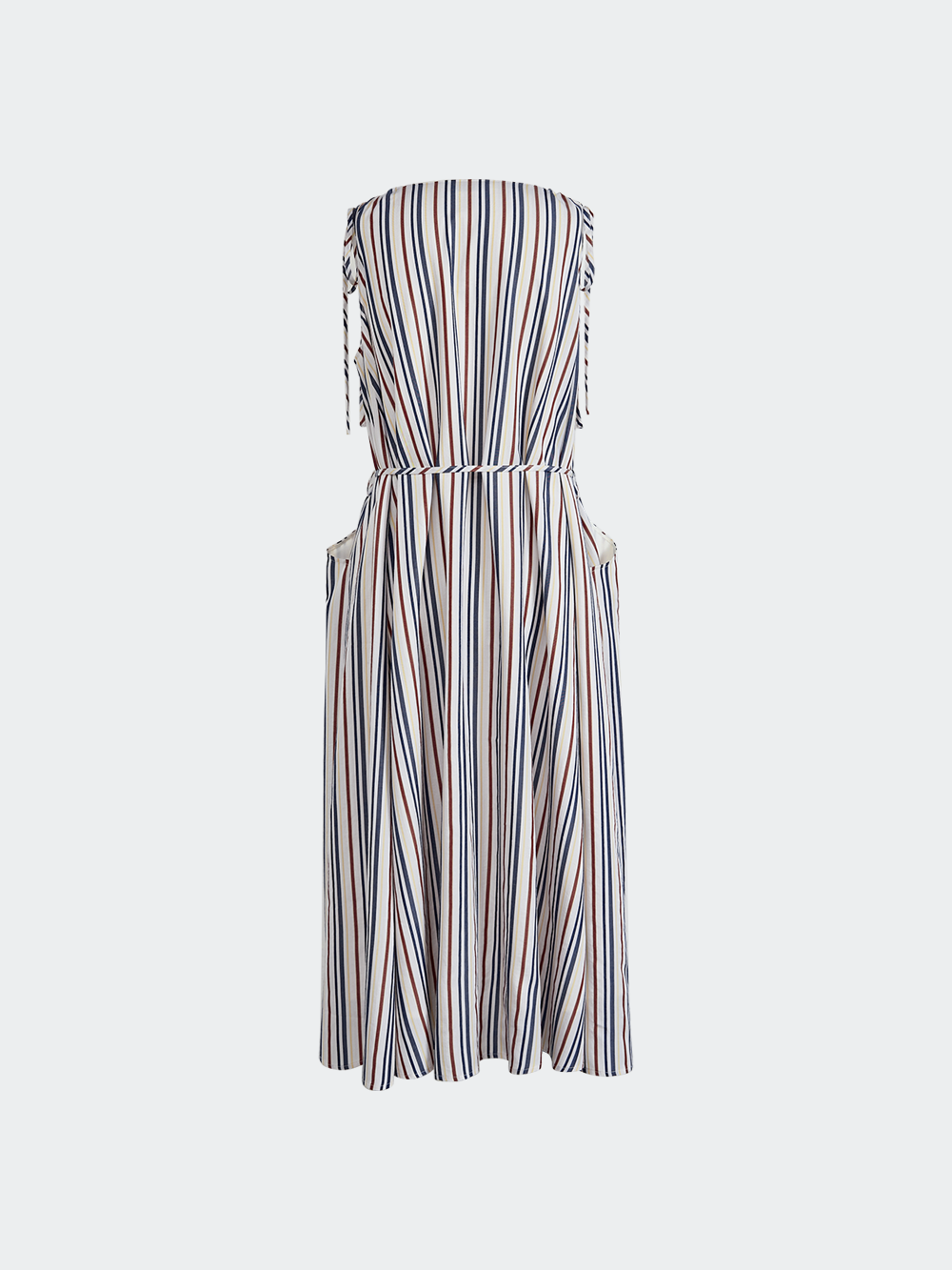 Belted Striped Dress
