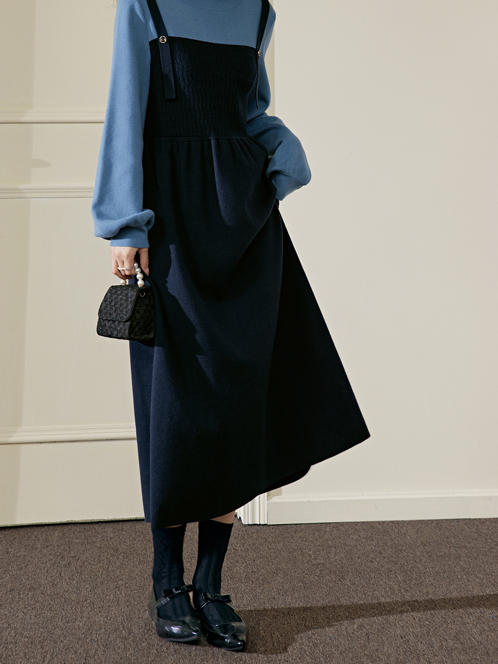 Fake Two-piece Dress