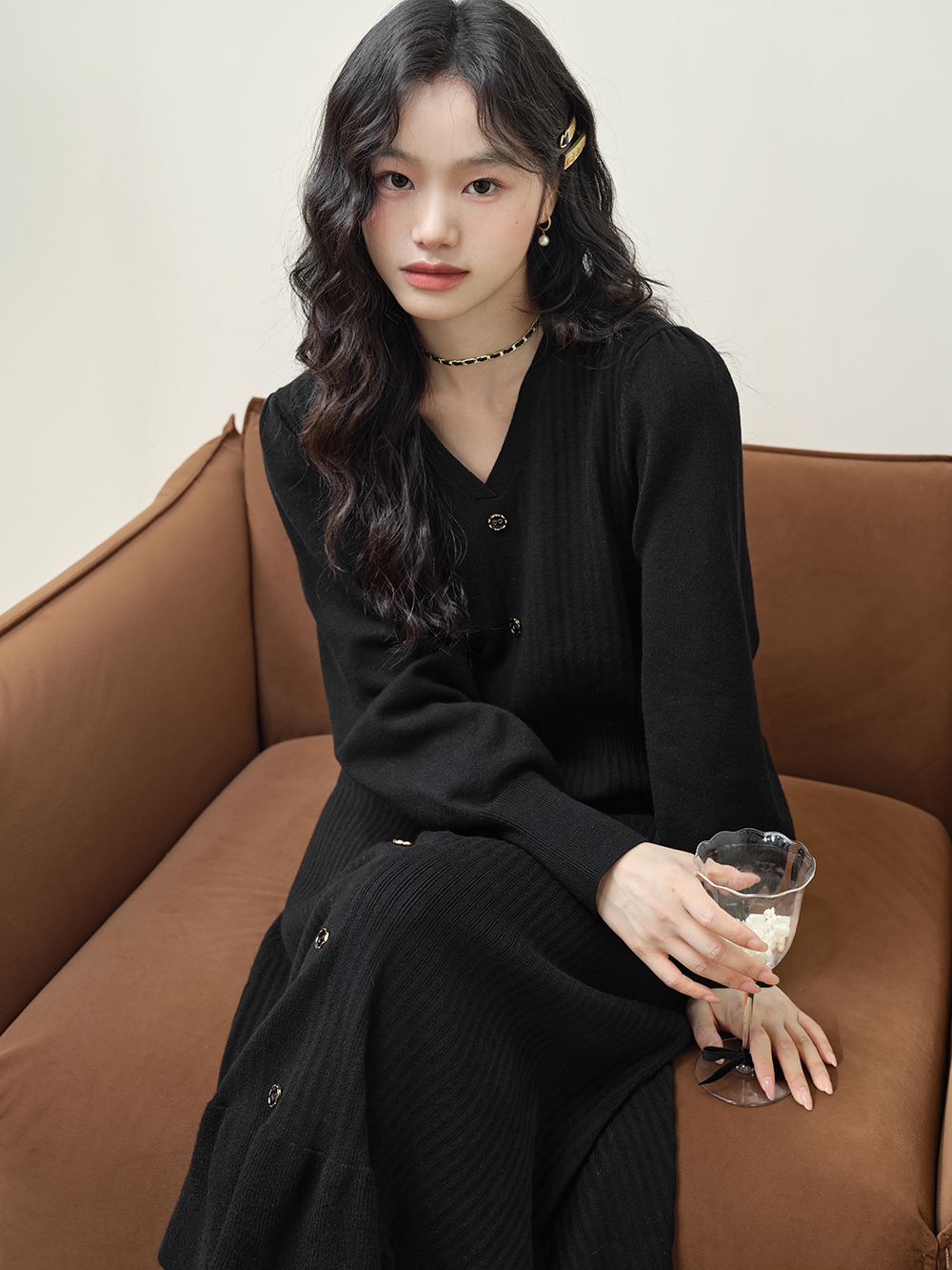 Long Sleeve Knit Dress