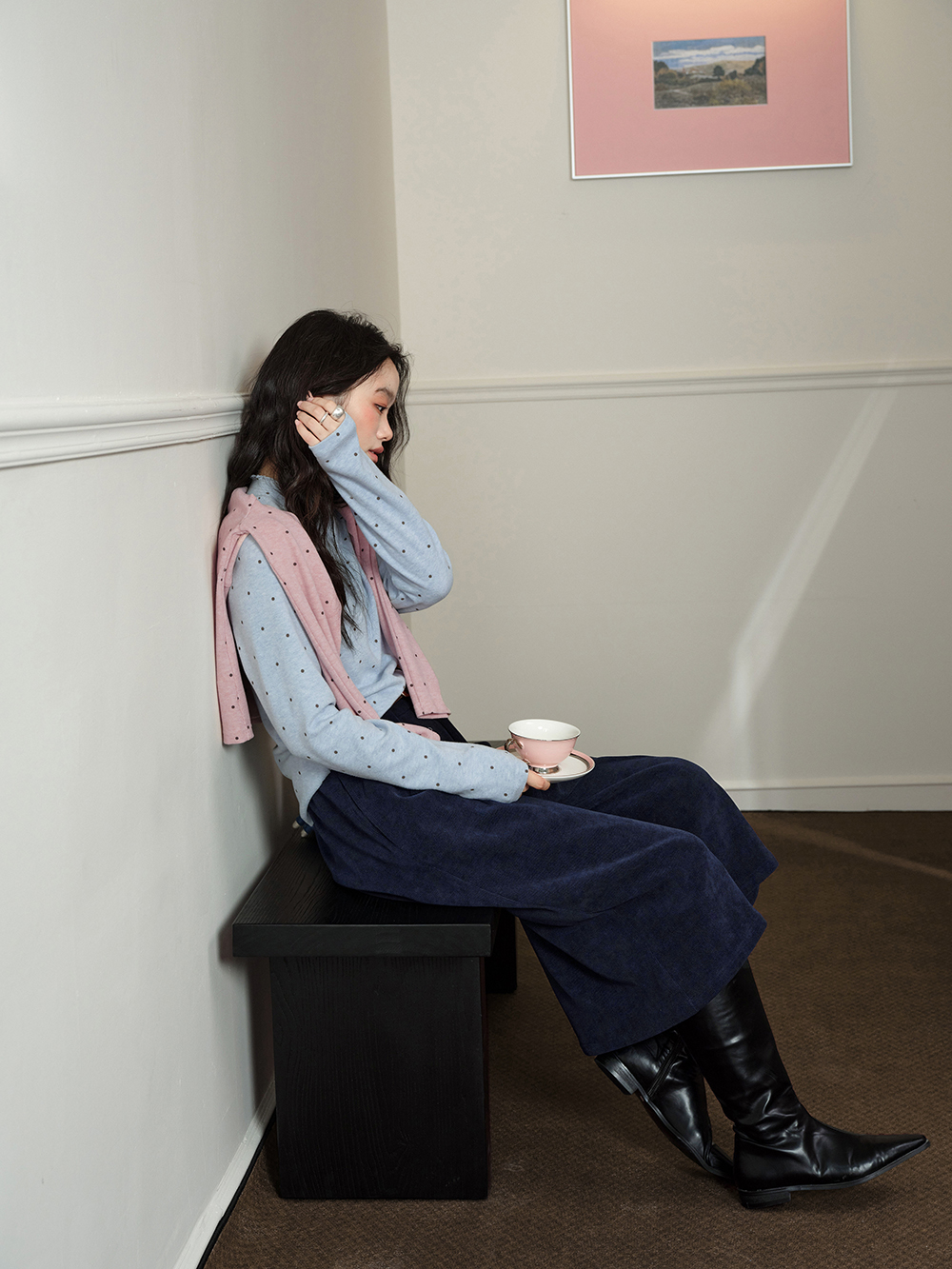 Cropped Wide Leg Pants