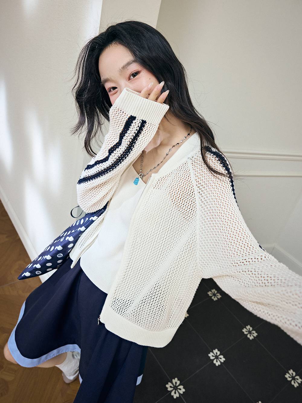 Openwork Knit Jacket