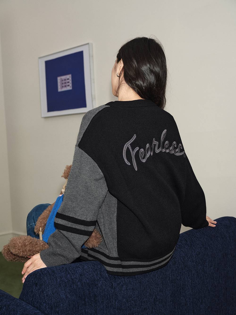 Colourblock Cardigan