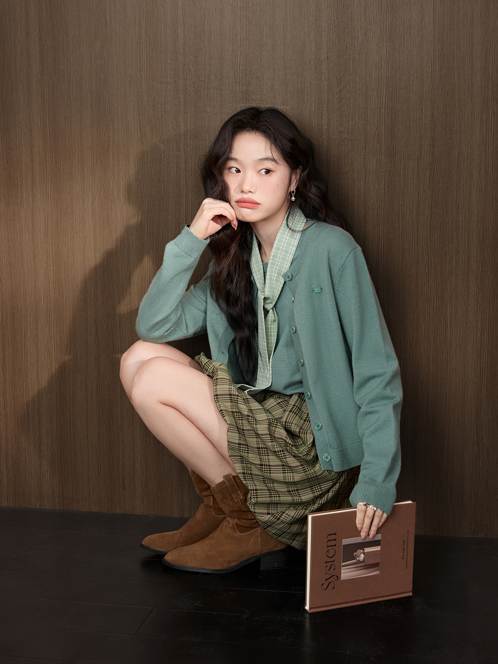 Cardigan Sweater and Knit Vest