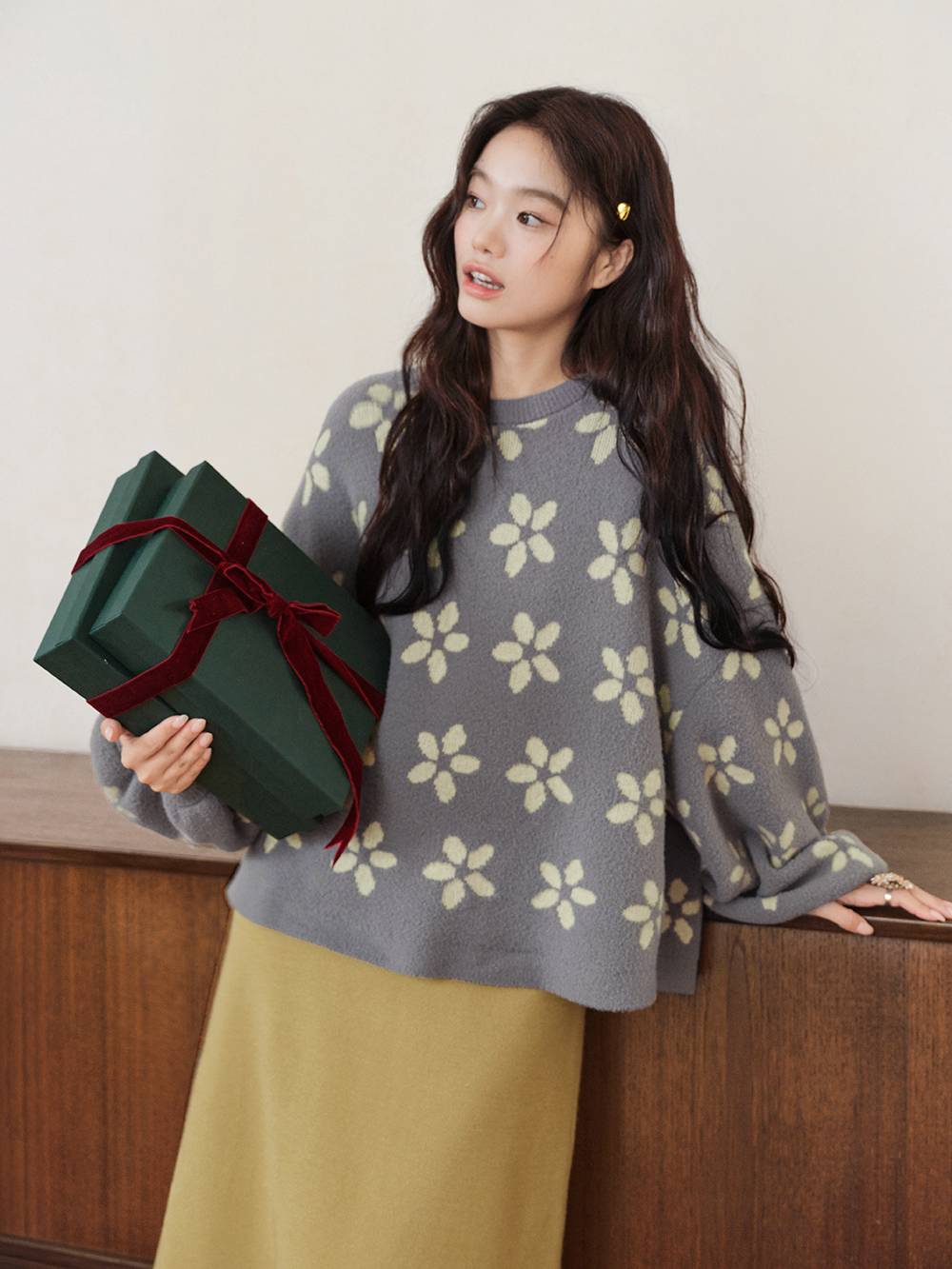 Floral Relaxed Sweater