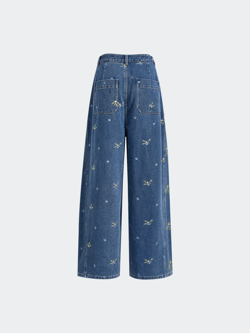 Floral Embroidered Jeans