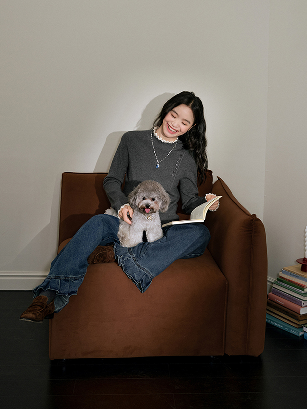 Mock Neck Long-Sleeve Top