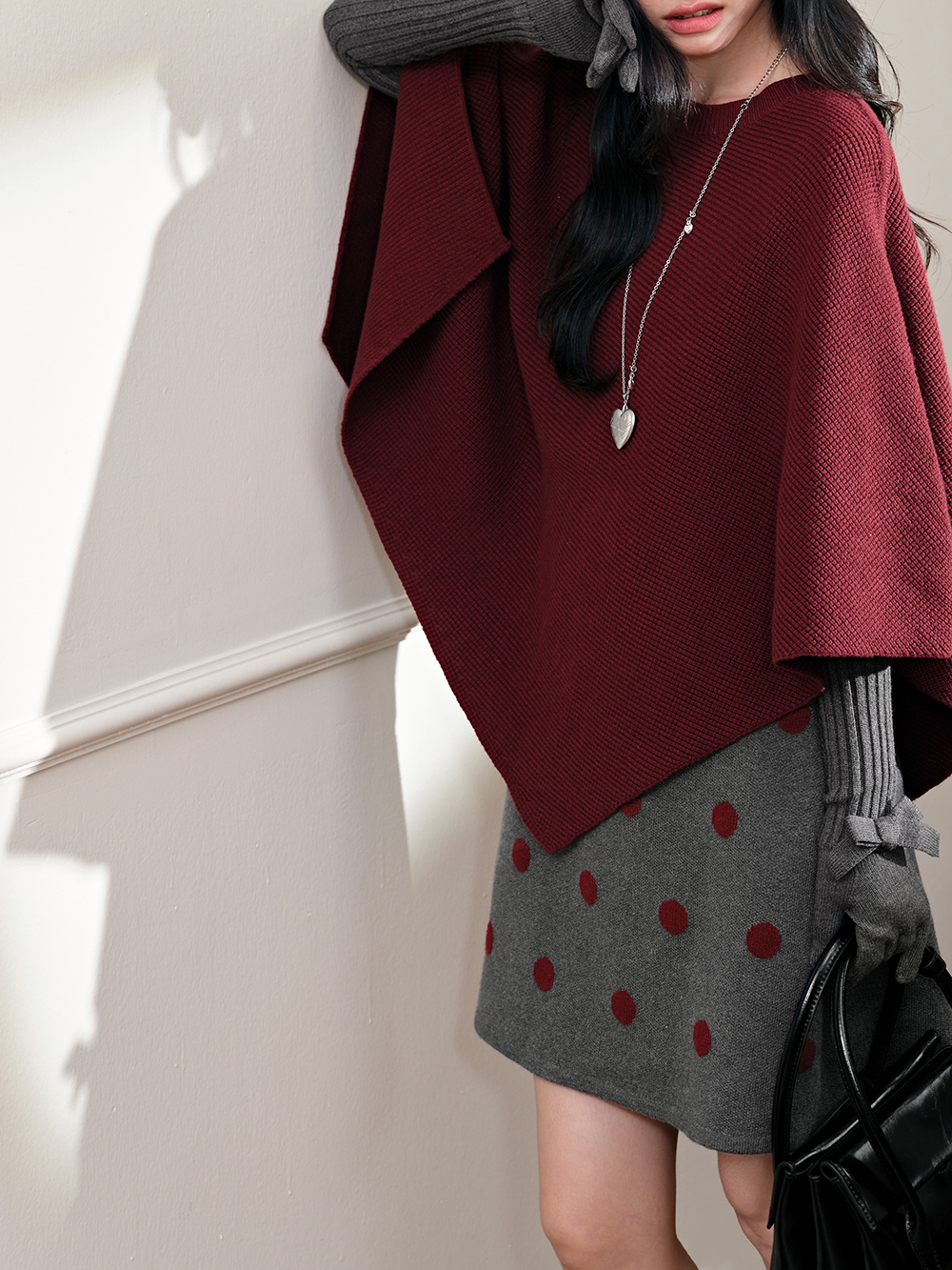 Cape Sweater and Tank Dress