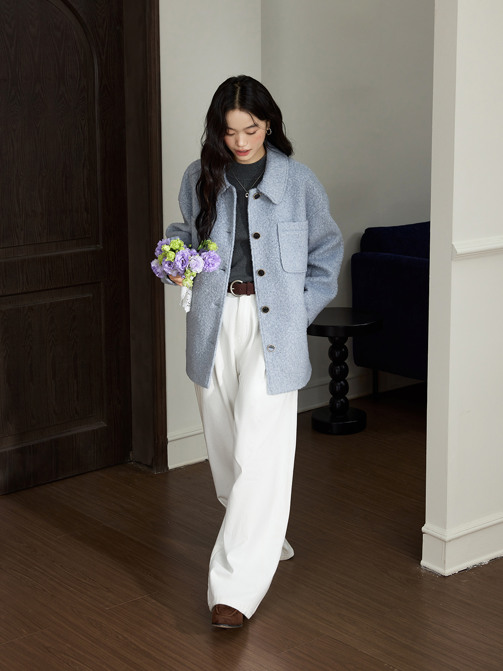 Fleece Button Up Jacket