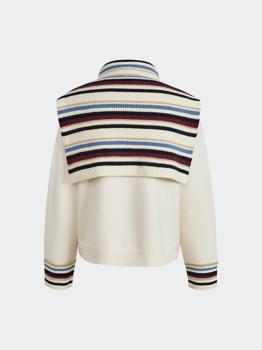 Striped Cape Sweater