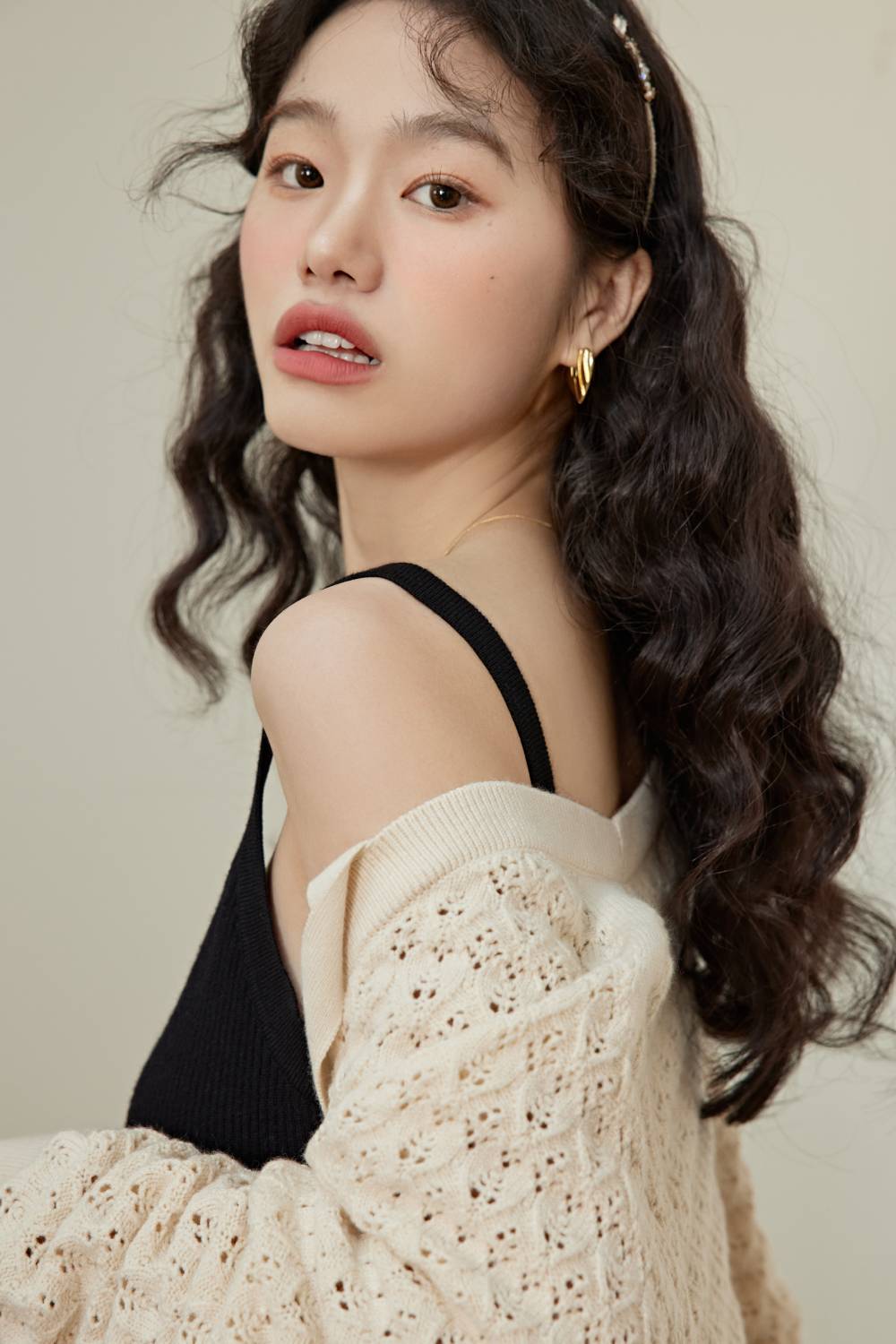 Cropped Cardigan and Dress