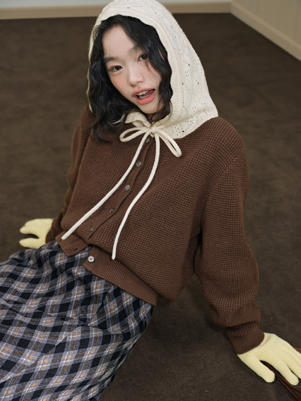 Hooded Cardigan Sweater