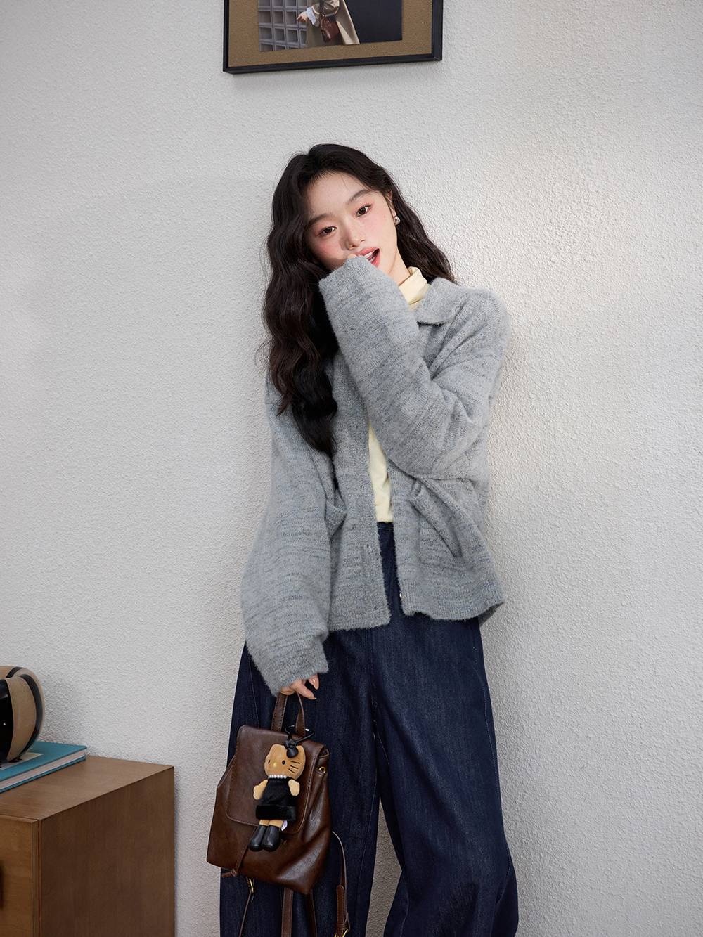 Collared Cardigan Sweater