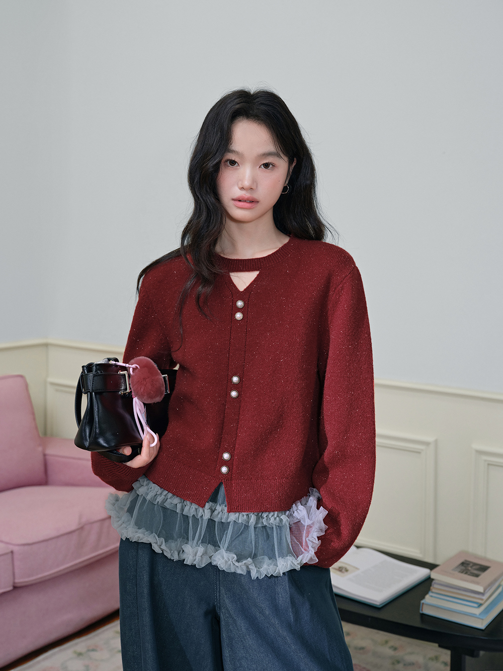 Front Cut Out Sweater