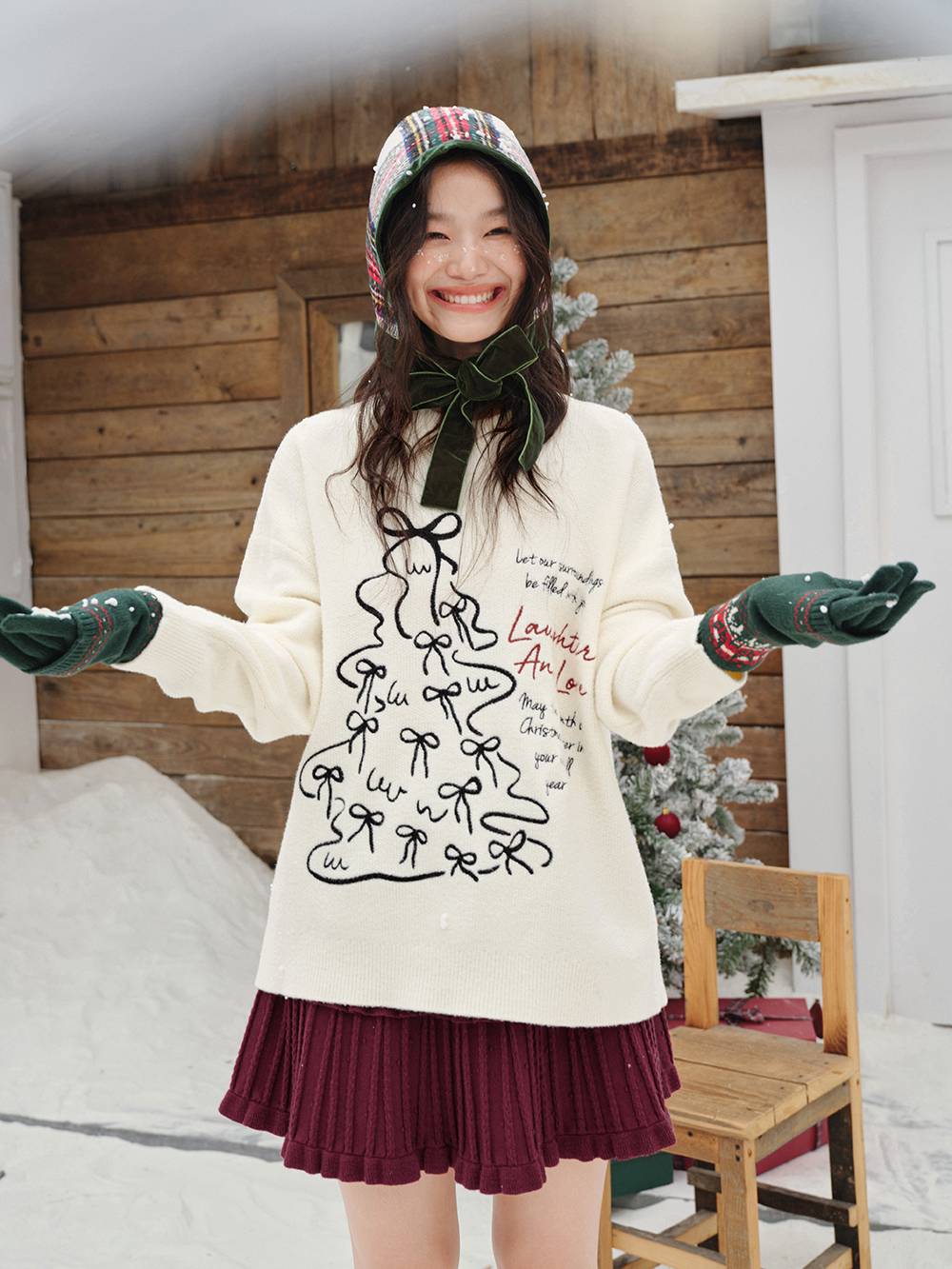 Christmas Tree Graphic Sweater
