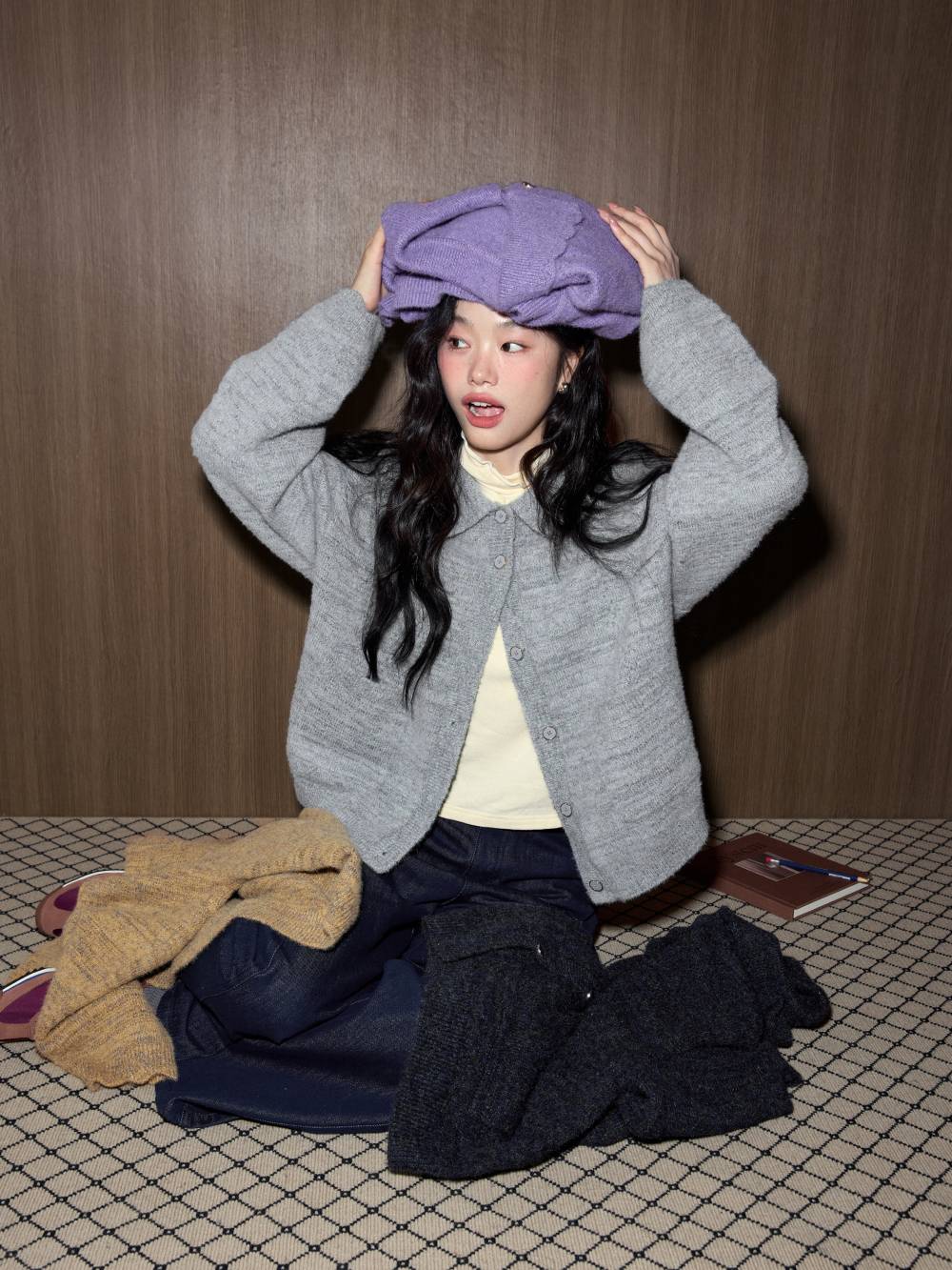 Collared Cardigan Sweater