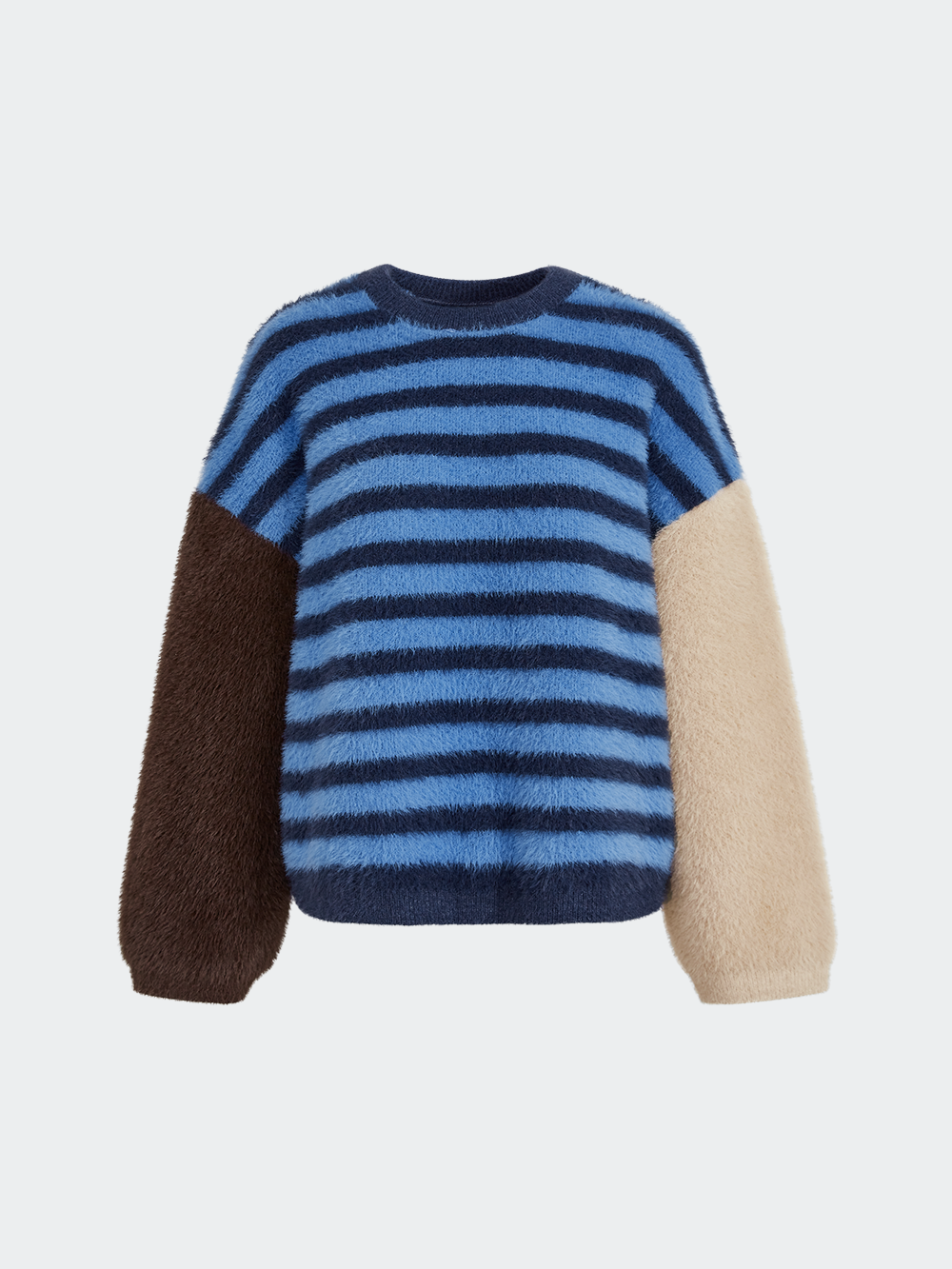 Fuzzy Striped Sweater