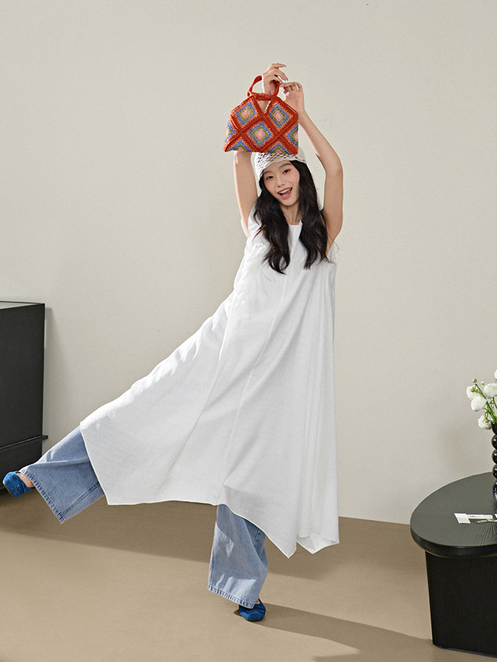 Asymmetrical Hem Dress