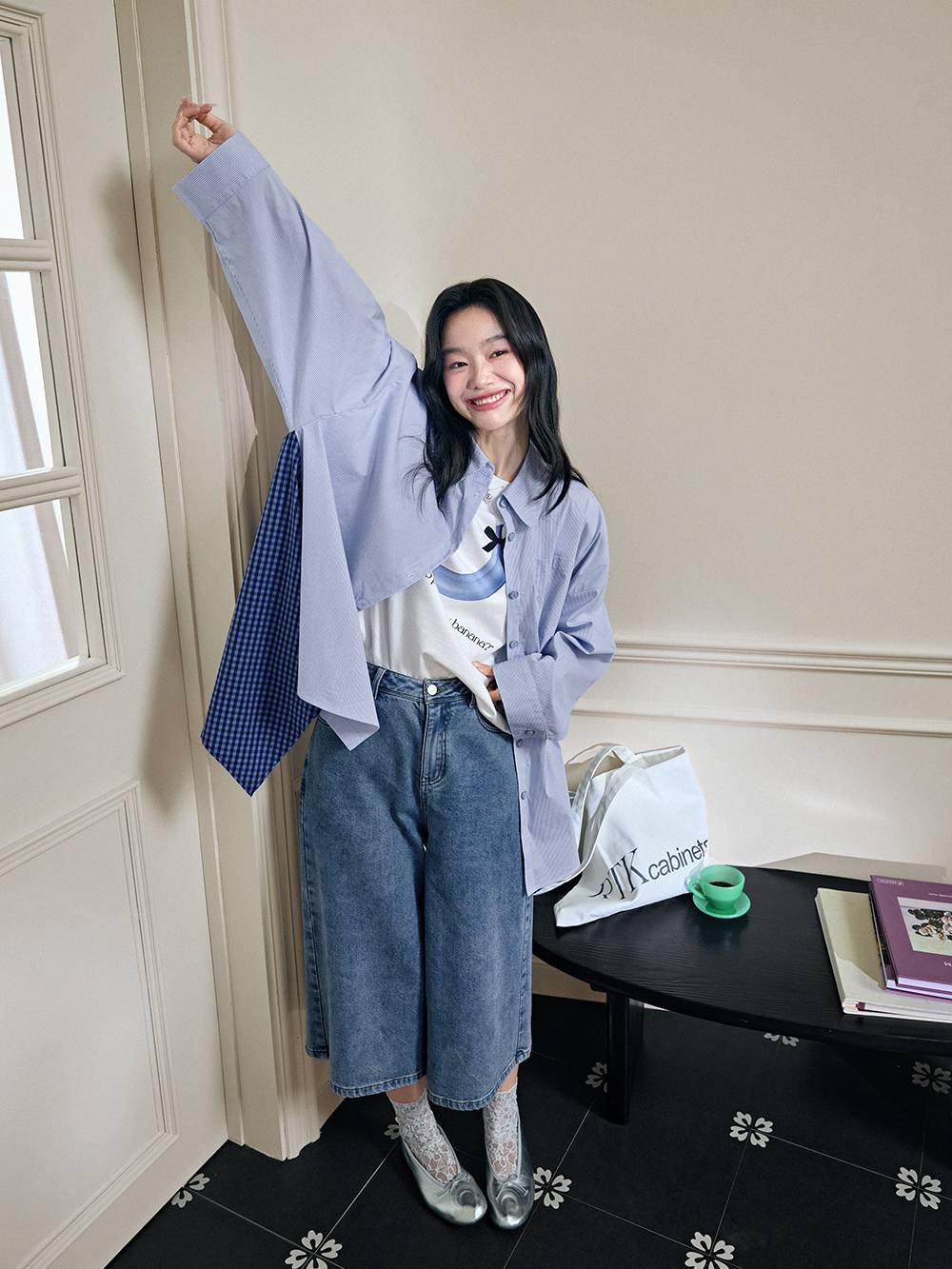 Asymmetrical Hem Blouse