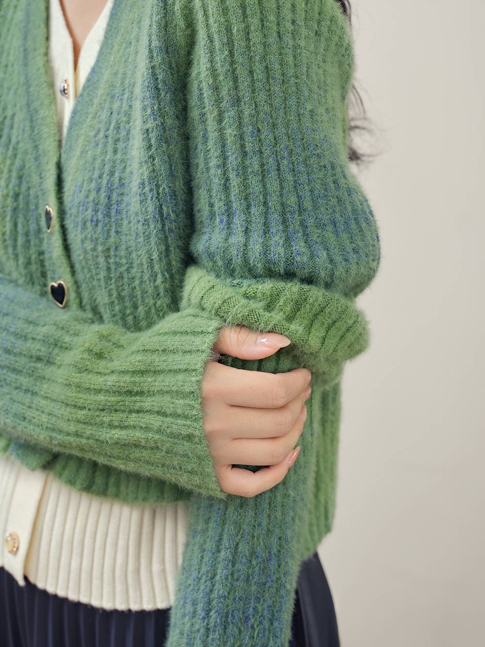 Gradient Cardigan Sweater