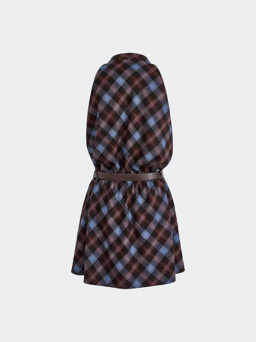 Plaid Belted Dress