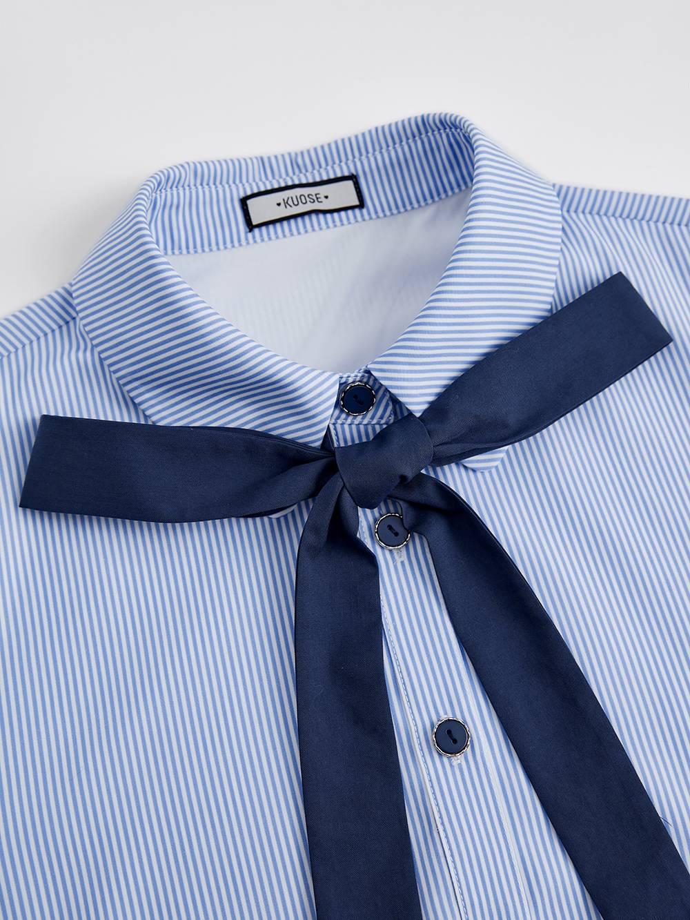 Ribbon Tie Shirt Dress