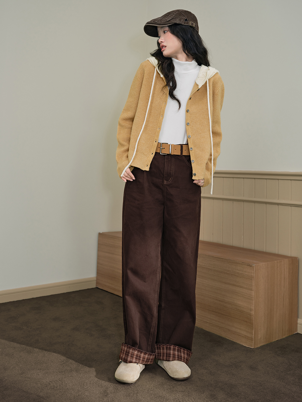 Hooded Cardigan Sweater