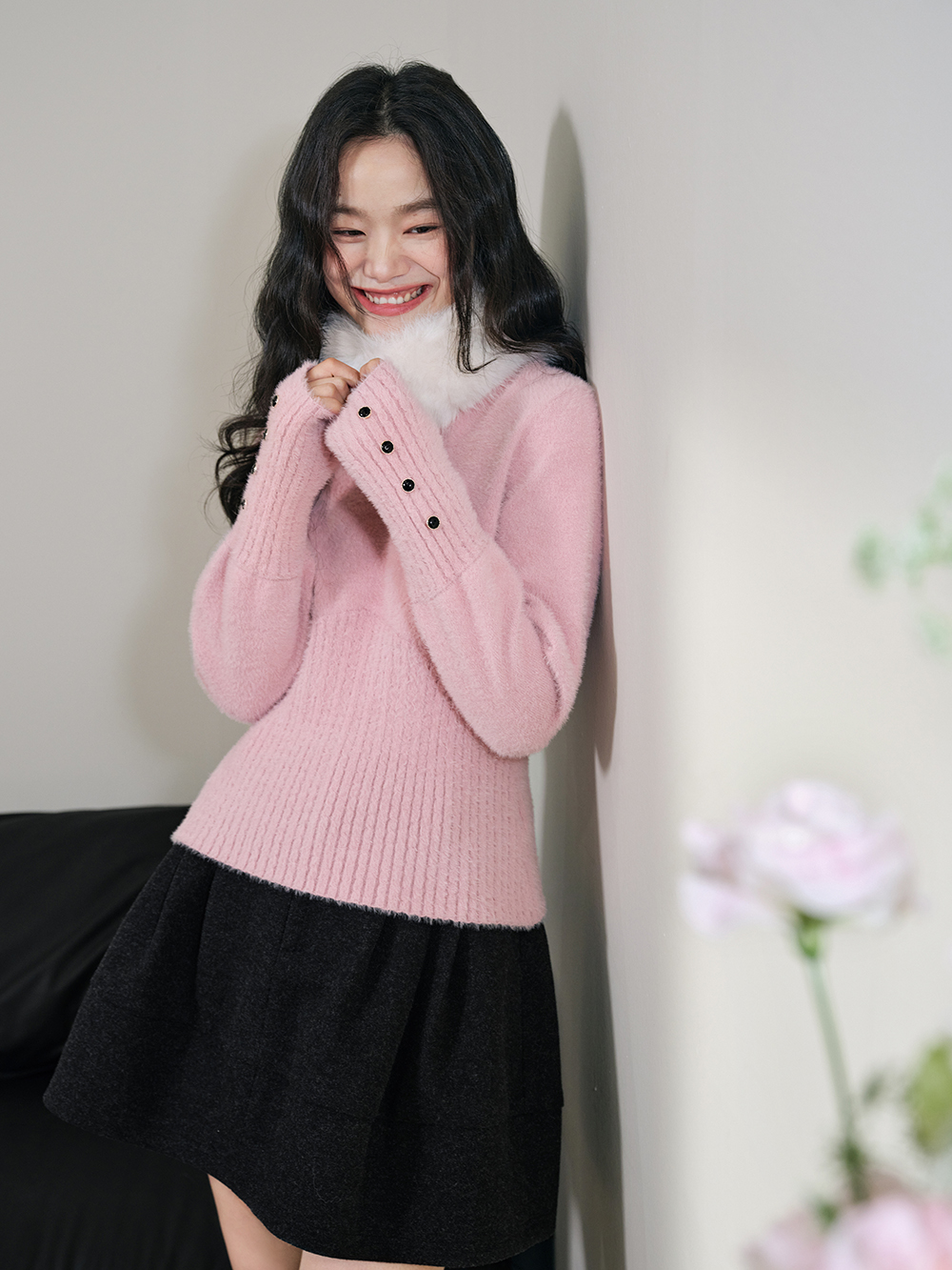 Ribbed Waist Sweater