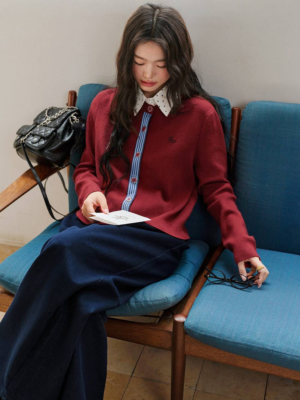 Long-Sleeve Knit Top