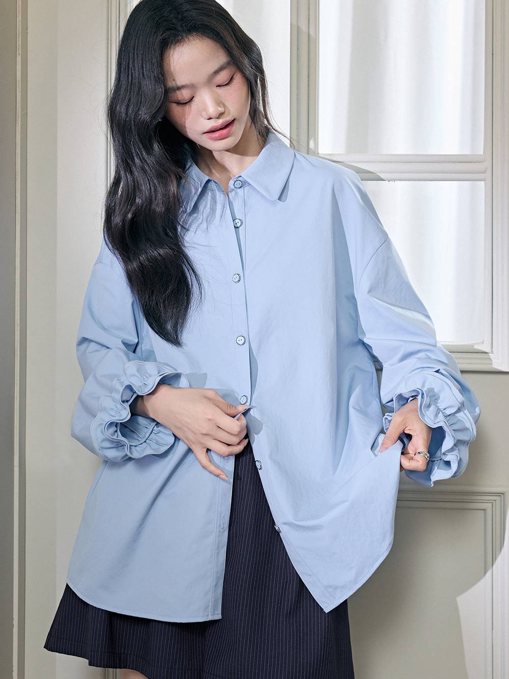 Ribbon Tie Back Blouse