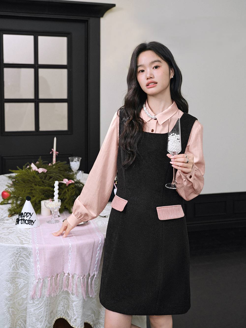 Pink Bow Cape and Dress