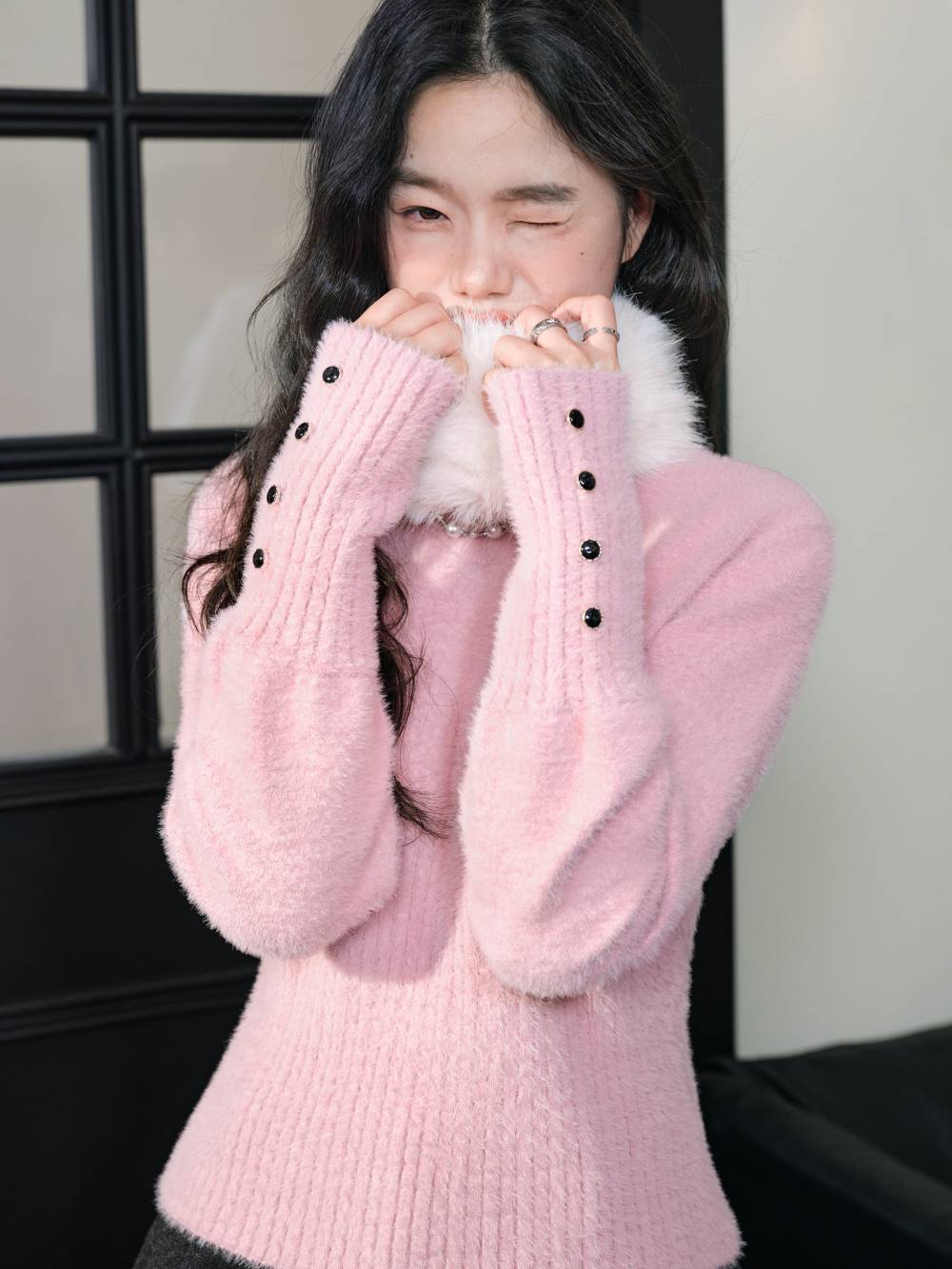 Ribbed Waist Sweater