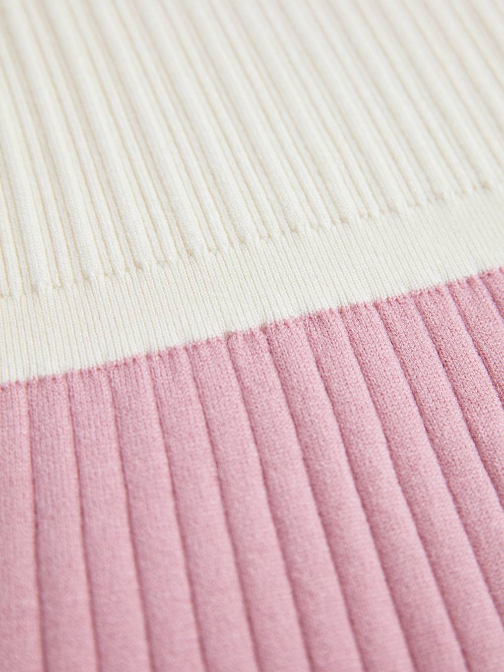 Two-Tone White-Pink Dress