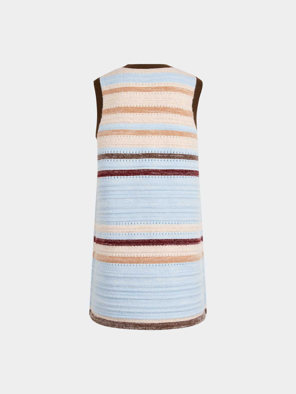 Sleeveless Multi Stripe Dress