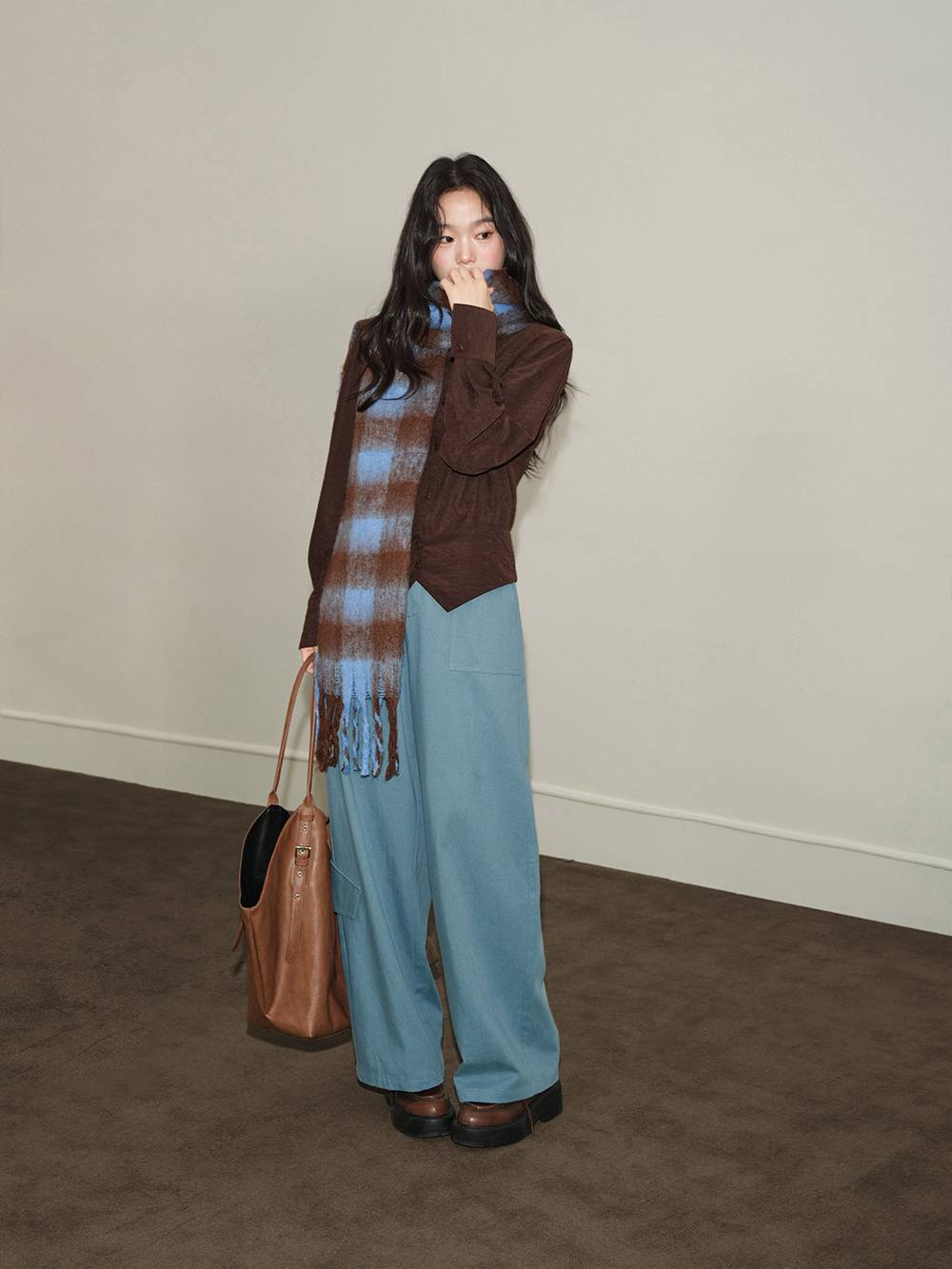 Ribbon Tie Straight Leg Pants