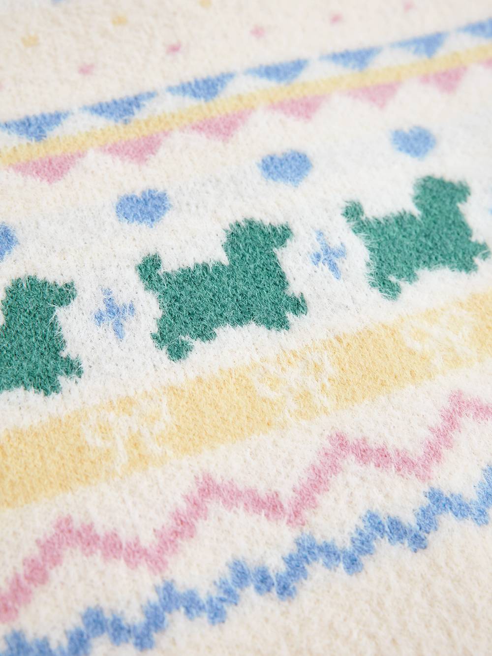 Fair Isle Zip Up Sweater and Skirt